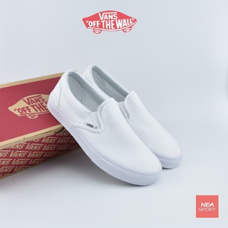 ภาพขนาดย่อของภาพหน้าปกสินค้าVANS Classic Slip-on - White/White รองเท้า แวนส์ สลิปออน ทรงสวม ขาวล้วน ได้ทั้งชายและหญิง จากร้าน neasport บน Shopee