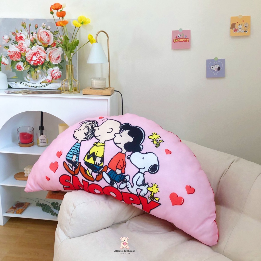 หมอนอิง-หมอนหัวเตียงลายสนูปปี้และผองเพื่อน-สีสวย-คมชัด-ขนาด-90-cm-ผ้านุ่มนิ่ม-ราคาโรงงาน-มีบริการเก็บเงินปลายทางค่ะ