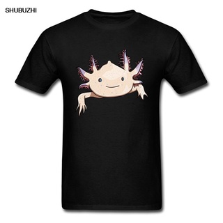 【🔥🔥】เสื้อยืดคอกลม แขนสั้น พิมพ์ลายการ์ตูนสัตว์ตลก Axolotl Friend Putih ทรงสลิมฟิต