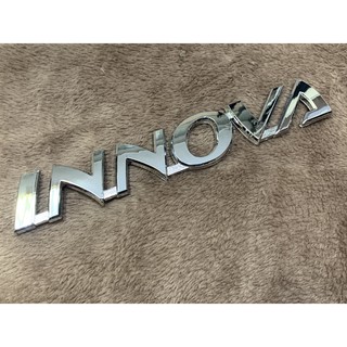 TOYOTA New INNOVA sticker tim logo label badge Chrome ตราสัญลักษณ์ โลโก้ ตัวอักษร เก๋ง ประตูท้าย โตโยต้า อินโรว่า