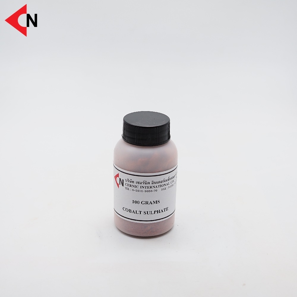 Cobalt Sulphate (CoSO4) แร่โคบอลต์ซัลเฟต ขนาดบรรจุ 100 กรัม/ขวด, 500 ...