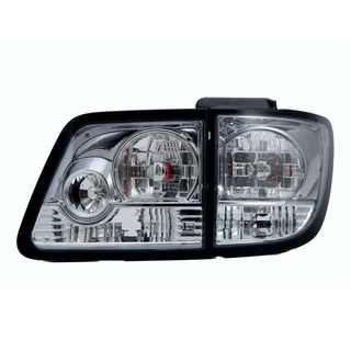 (Depo) ไฟท้าย ไฟท้ายแต่ง TOYOTA FORTUNER ฟอร์จูนเนอร์ 2004 2005 2006 2007 2008 2009 2010 2011 ขาว LED