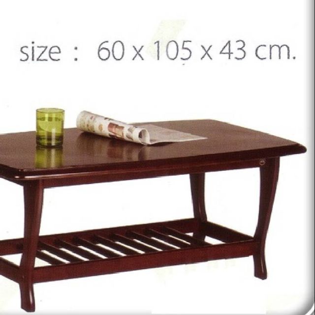 ถูกที่สุด-ส่งฟรีทั่วประเทศ-โต๊ะกลางโซฟา-ไม้ยางพาราแท้-ขนาด-60-105-43ซม