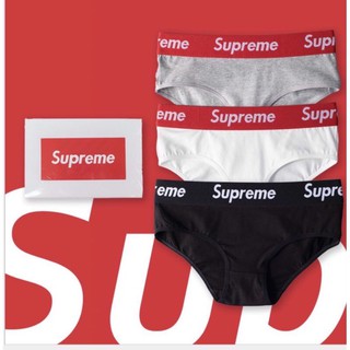 Supreme 🔥พร้อมส่ง🔥กางเกงในผู้หญิง Supreme ทรงBrief ผ้าcotton and