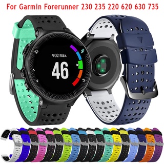 สายนาฬิกาข้อมือซิลิโคน ระบายอากาศ สําหรับ garmin forerunner 235 230 620 630 735xt 235lite