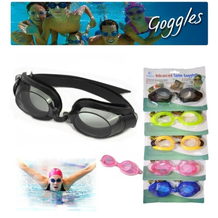 ภาพหน้าปกสินค้าแว่นตาว่ายน้ำSwim Gogglesปรับสายได้ใส่ได้ทั้งเด็กและผู้ใหญ่พร้อมจุกอุดหูซิลิโคน
