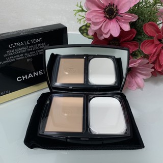 แท้💯 Chanel ultra le teint ultrawear all-day comfort flawless finish compact foundation