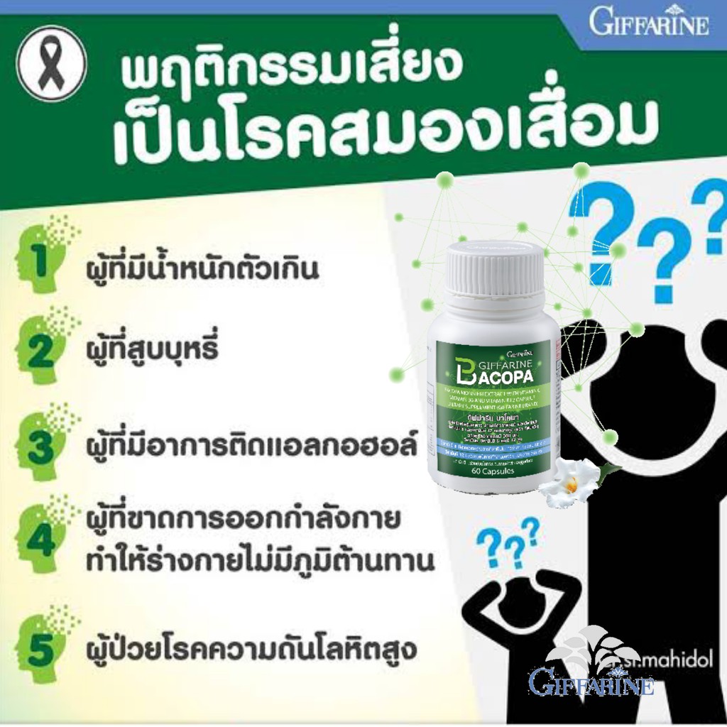 bacopa-giffarine-บาโคพา-กิฟฟารีน-อาหารเสริม-สมุนไพร-เสริมความจำ