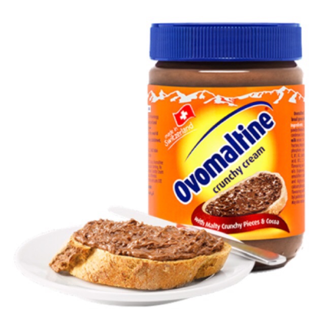 ภาพหน้าปกสินค้าOVALTINE Ovomaltine crunchy cream 380g โอวันติน ครั้นชี่ สเปรดช็อกโกแลตทาขนมปัง