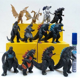 firstbuy_โมเดล ก็อตซิลล่า Godzilla  King of Monster  Set 12 ตัว สูง 8-10 cm งานแพค(ไม่มีกล่อง)