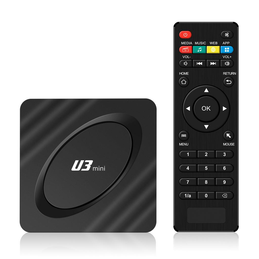 กล่องtv-box-u3-mini-amlogic-android-11-bt-dual-band-wifi-8k-4k-smart-android-tv-box-u3-mini-smart-tv-32gb-hd