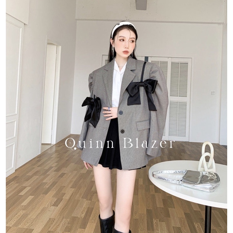 ddd-quinn-blazer-เสื้อสูทแต่งโบว์สไตล์สาวเกาหลี