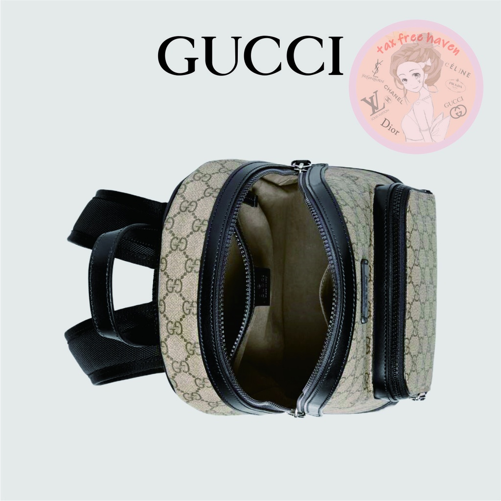 shopee-ถูกที่สุด-ของแท้-100-brand-new-gucci-small-gg-supreme-rucksack