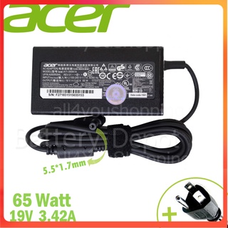 Adapter Acer  ของแท้ Aspire E5-574G E5-575 E5-575G E5-576G E5-722G E5-773G E5-774 E5-774G 65W สายชาร์จ อแดปเตอร์