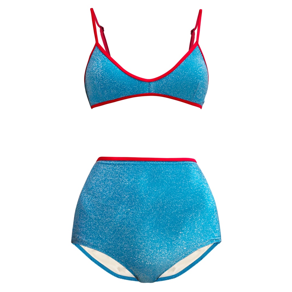 APRILPOOLDAY DAISIES TWO LUREX HIGH WAIST (SWIMSUIT APRILPOOLDAY DAISIES TWO LUREX HIGH WAIST (SWIMSUIT