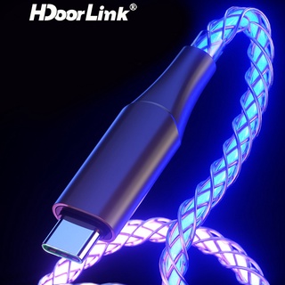 ภาพหน้าปกสินค้าHdoorlink สายชาร์จ USB Type C เรืองแสง 66W สําหรับ Huawei P50 Honor 5A ซึ่งคุณอาจชอบสินค้านี้