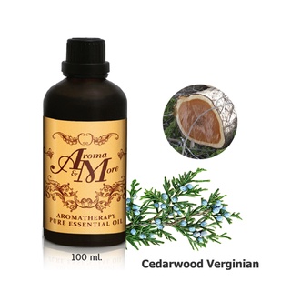 Aroma&More Cedarwood Virginian Essential oil 100% / น้ำมันหอมระเหยซีดาร์วูด เวอร์จิเนียน USA 100ML