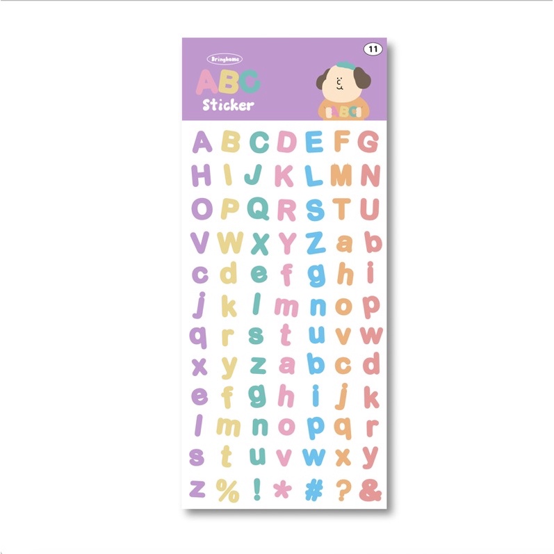 Bringhome ABC Sticker สติ๊กเกอร์ตัวอักษร สติ๊กเกอร์ติดตกแต่ง สติ๊กเกอร์ ...