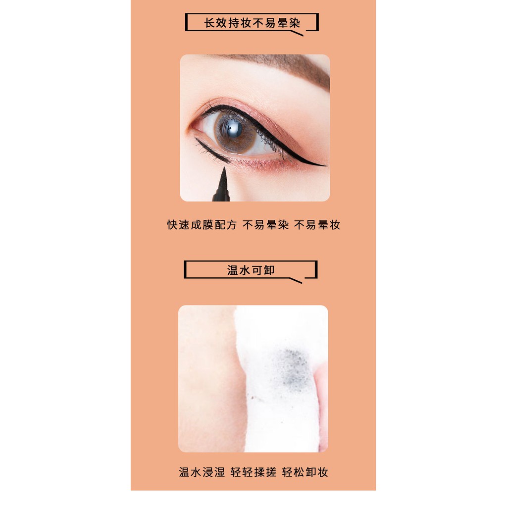 ภาพสินค้าWODWOD Eyeliner Smooth Color Forming With Brush 1.5 ml No.W758 อายไลน์เนอร์แบบเมจิก สีดำสนิท ปลายพู่กันวาดง่าย เรียวเล็ก จากร้าน nuaonkt บน Shopee ภาพที่ 5