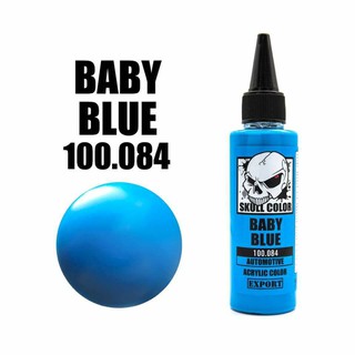 Skull Color 084 Baby Blue สีสูตร Acrylic ผสมสำเร็จสำหรับแอร์บรัช ขนาด 60ml.