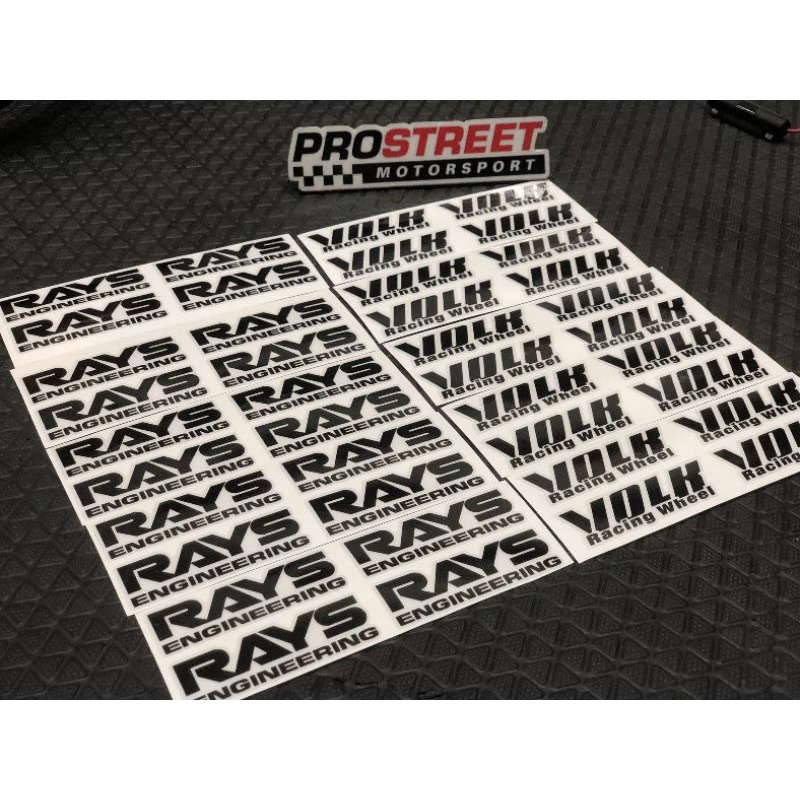 สติ๊กเกอร์ RAYS VOLK RACING ล้อ TE37 Repair Sticker สติ๊กเกอร์แต่งรถ ...