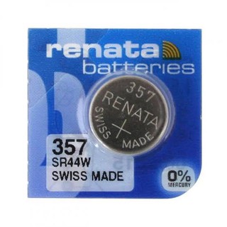 สินค้า ถ่านกระดุม Renata, Panasonic (Sr44W, 357), (Sr41W, 392, Sr41), (Sr1130SW, 390)  1.55V จำนวน 1ก้อน ของใหม่ของแท้