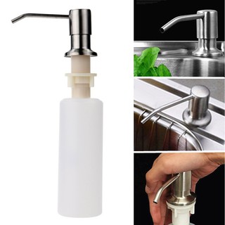 Stainless steel sink white Wall mount lotion soap container