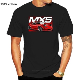 เสื้อยืดผ้าฝ้าย พิมพ์ลาย MX5 Miata Roadster Car สําหรับผู้ใหญ่ HLdfcl74BLgkhg43