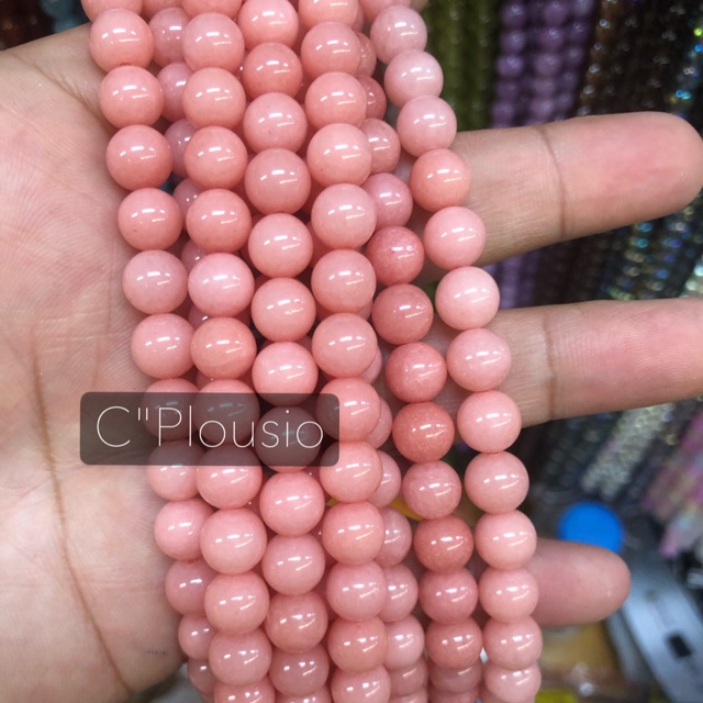 ภาพหน้าปกสินค้าPink opal ขนาด 8,10, 12 มิล แพ็ค 10-20 เม็ด จากร้าน campomio บน Shopee