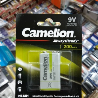 ภาพหน้าปกสินค้า(โฉมใหม่) ถ่านชาร์จ 9V Camelion 200mah คายประจุช้าเก็บไฟดีเยี่ยม ซึ่งคุณอาจชอบราคาและรีวิวของสินค้านี้