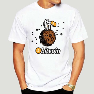 เสื้อยืดผ้าฝ้าย พิมพ์ลายนักบินอวกาศ Bitcoin Btc Crypto to the Moon Featuring สําหรับผู้ชาย DIoffl52AEeedh00Size S-5XL