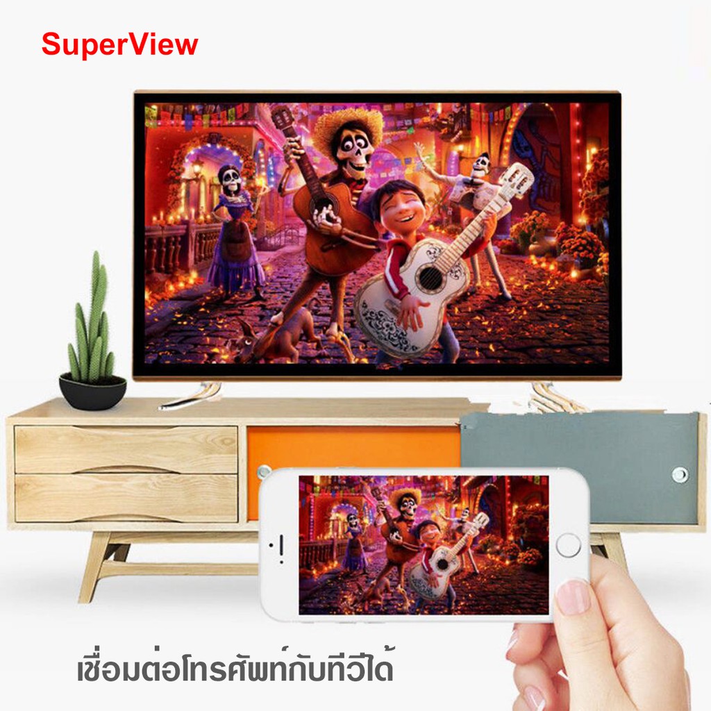 ภาพสินค้าทีวี SuperView LED TV ขนาด 21 นิ้ว ทีวีจอแบน รับประกัน 1 ปี จากร้าน superview.shop บน Shopee ภาพที่ 6