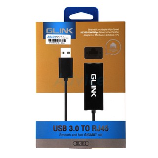 ภาพหน้าปกสินค้าConverter USB3.0 TO RJ45 10/100/1000 GLINK (GL015) & Converter USB3.0 TO RJ45 10/100/1000 GLINK (GL015A) ที่เกี่ยวข้อง
