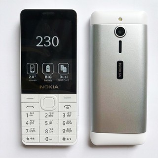 โทรศัพท์มือถือ โนเกียปุ่มกด NOKIA 230 (สีขาว)  2 ซิม จอ 2.8 นิ้ว รุ่นใหม่ 2020