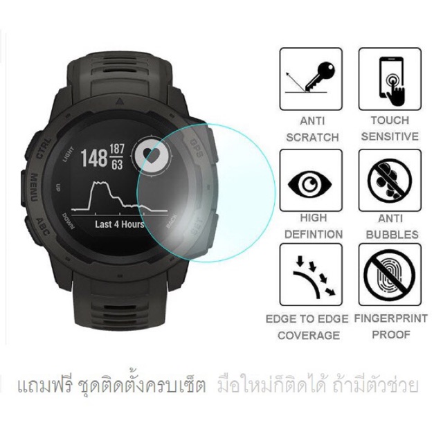 ภาพหน้าปกสินค้าฟิล์มกระจกกันรอยนาฬิกาข้อมือ Smartwatch Anti-shock 7H Nano Screen Protector 36 MM. (Soft TPU Film and Glass Film)