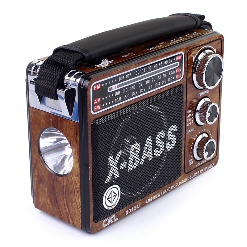 ภาพสินค้าส่งkerry วิทยุ FM AM CKLรุ่น 0012U วิทยุ X-BASS มีช่อง USB MP3 SD CARD มีไฟฉาย เสียบไฟบ้าน และใส่ถ่านได้ คละสี จากร้าน hataikarn.tools บน Shopee ภาพที่ 1