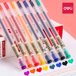 ภาพหน้าปกสินค้าDeli ปากกาเจลหลากสี 0.5 มม. ปากกาเจล 8 สี ปากกาหมึกเจล ที่เกี่ยวข้อง