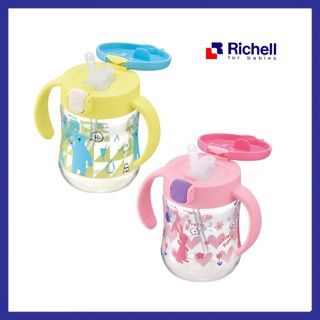 [Step2] ถ้วยหลอดดูด แก้ว Richell T.L.I Straw Bottle Mug 200 ml [RIC]
