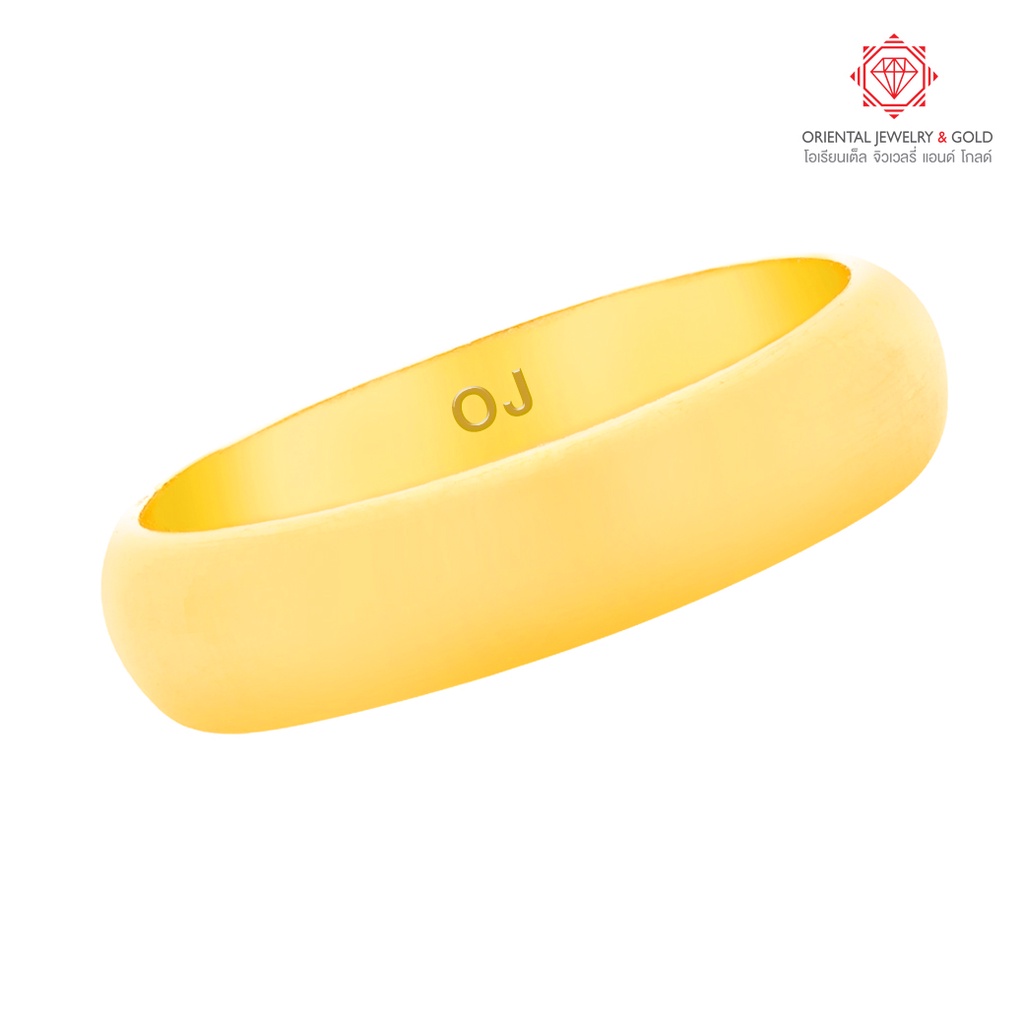 ภาพหน้าปกสินค้าOJ GOLD แหวนทองแท้ นน. ครึ่งสลึง 96.5% 1.9 กรัม เกลี้ยง ขายได้ จำนำได้ มีใบรับประกัน แหวนทอง แหวนทองแท้ จากร้าน orientaljewelry บน Shopee
