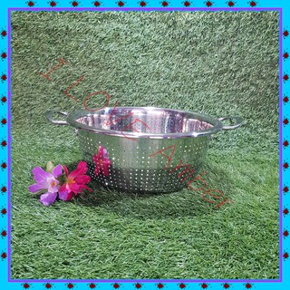 ชื่อ  : colander กระชอนสแตนเลส กระชอนล้างผัก  ล้างผลไม้ ล้างข้าว กระชอนกรองปลาร้า  กระชอนกรองปลาแดก คุณภาพดี อ่างล้างจาน