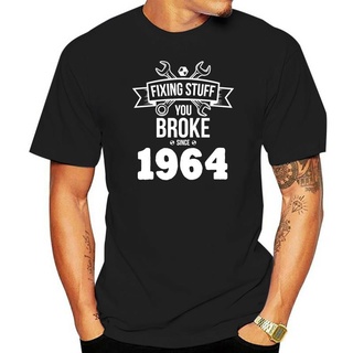 เสื้อยืด พิมพ์ลายช่างไฟฟ้า Fixing Stuff Since 1964 สําหรับผู้ชาย และผู้หญิง