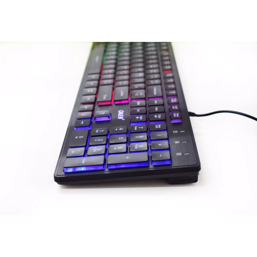 ภาพสินค้าoker VA-59 VAMPIRE backlight multimedia keyboard คีย์บอร์ดสำหรับคอเกมส์ (แถมฟรีแผ่นรองเมาส์) จากร้าน op_tech บน Shopee ภาพที่ 3
