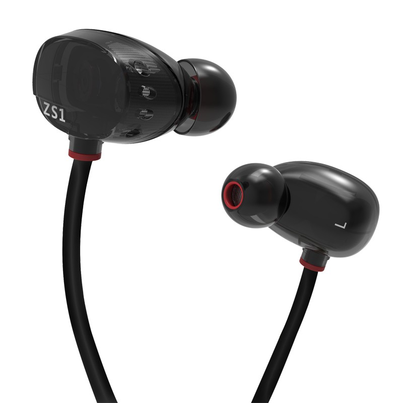 kz-zs1-หูฟัง-มีไมค์-2ไดร์เวอร์ระดับ-hi-fi-พร้อมสาย-108-coreแบบ-lc-ofc