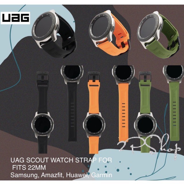 ภาพหน้าปกสินค้าสายนาฬิกา 20mm,22mm UAG SCOUT SILICONE WATCH STRAP FITS 22mm LUGS For Samsung Watch, Huawei ,Garmin ,Amazfit(พร้อมส่ง )