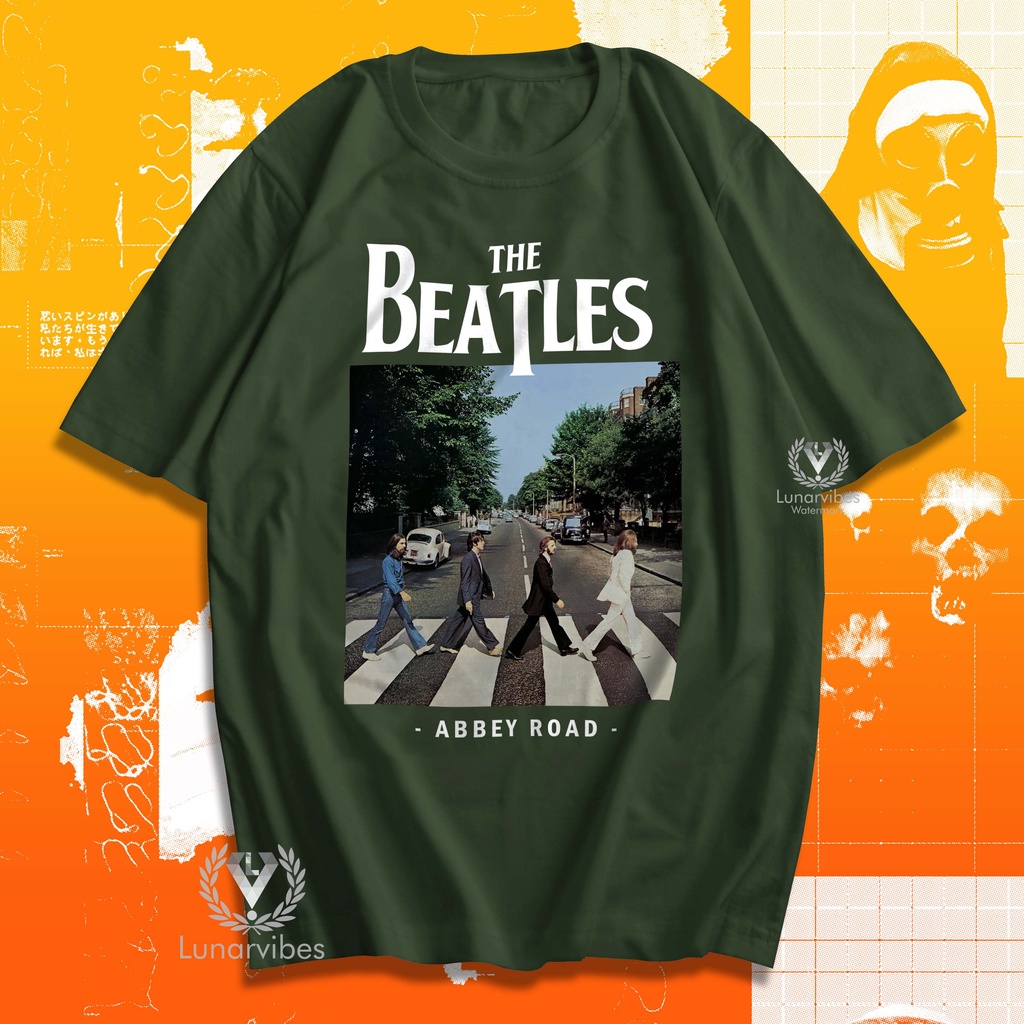เสื้อยืด-พิมพ์ลาย-the-beatles-abbey-road-band-metal-rock-music-shirt-lunar-distro-สําหรับผู้ชาย-a376