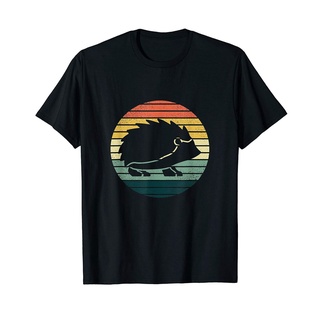 เสื้อยืดโอเวอร์ไซส์เสื้อยืด พิมพ์ลายเม่นเถาวัลย์ สไตล์เรโทร สําหรับผู้ชายS-4XL