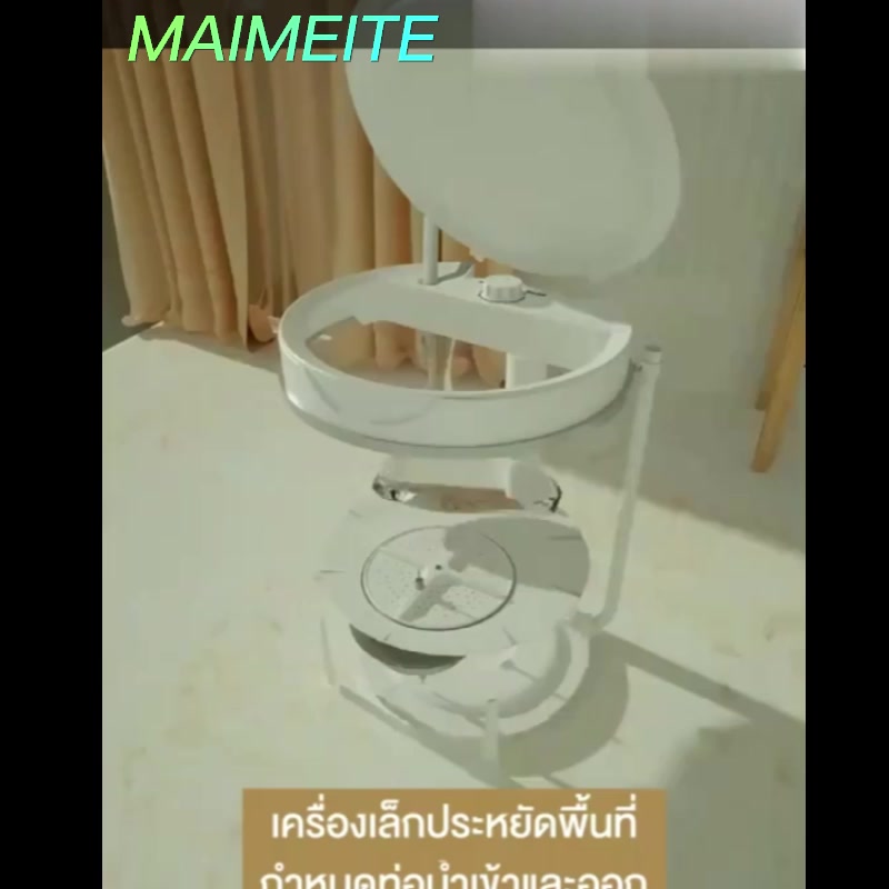 maimeite-เครื่องซักผ้า-มินิกึ่งอัตโนมัติ-2-in-1-ฝาครอบขนาด-4-5-กิโลกรัมต่อการซัก-และแห้ง-เครื่องซักผ้ามินิ