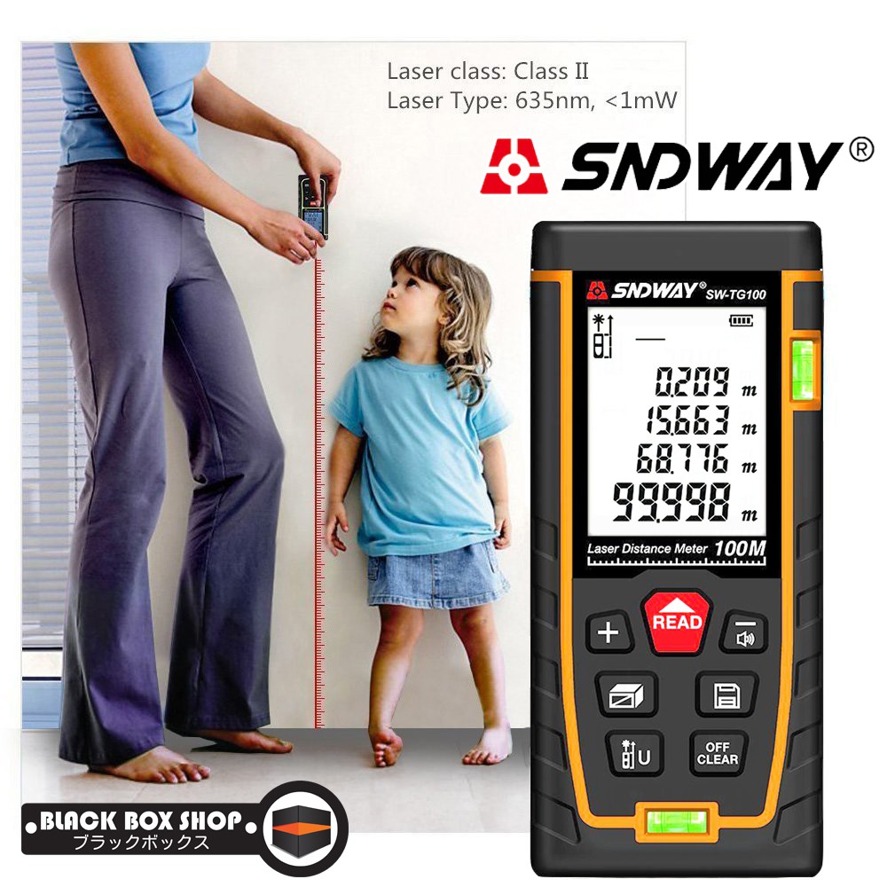 sndway-laser-distance-meter-เลเซอร์วัดระยะ-50-100-เมตร-handheld-rangefinder-ฟรีแบตพร้อมใช้-เป้าเลเซอร์วัดระยะ-ราคา200บาท