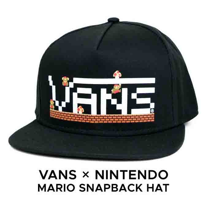 vans-nintendo-mario-snapback-หมวกแก็ปสไตล์ฮิปฮอป