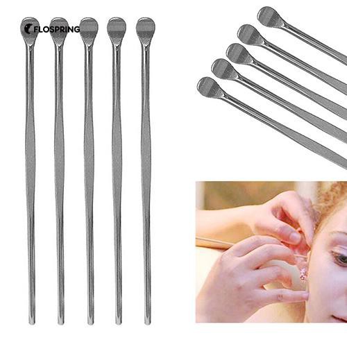 5-ชิ้นสแตนเลสสตีฟ-ear-ear-wax-curette-remover-ทำความสะอาดเครื่องมือ-care-earpick